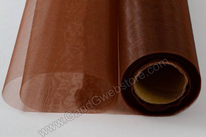 14" X 25yds Organza Dark Brown - Image 2