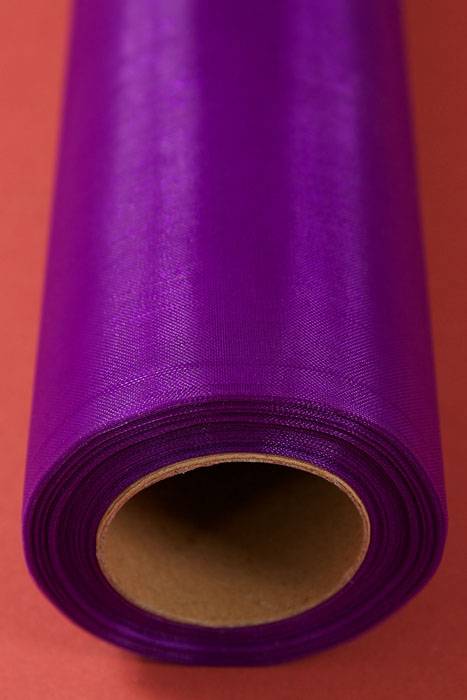 14'' X 25yds Organza Purple