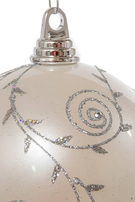 140mm Ball W/glitter/jewel White/silver - Image 2