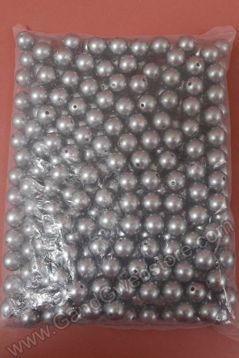 14mm Abs Pearl Beads Grey Pkg(500g) - Image 2