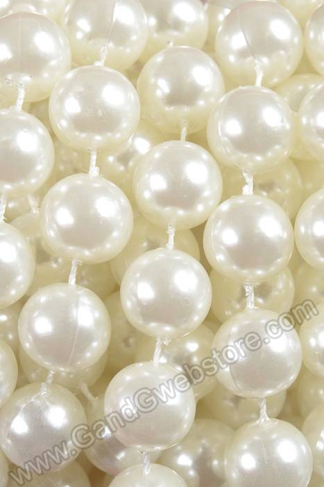 14mm X 8yds Pearl Garland Ivory - Image 2