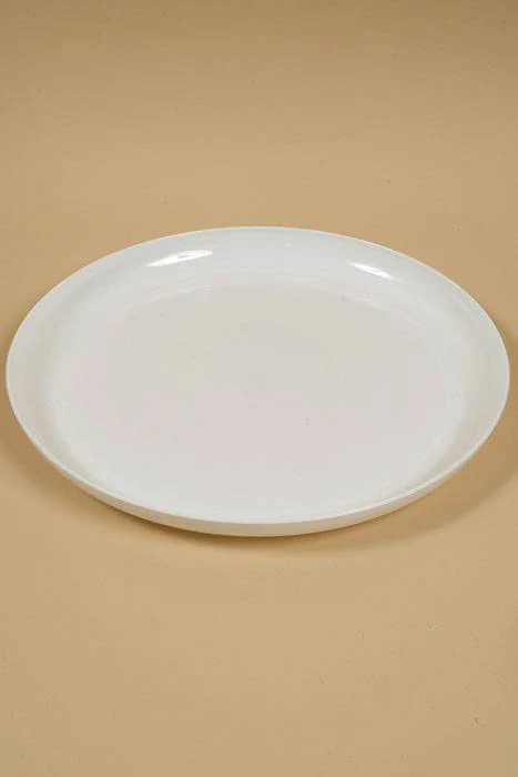 15" Dish White