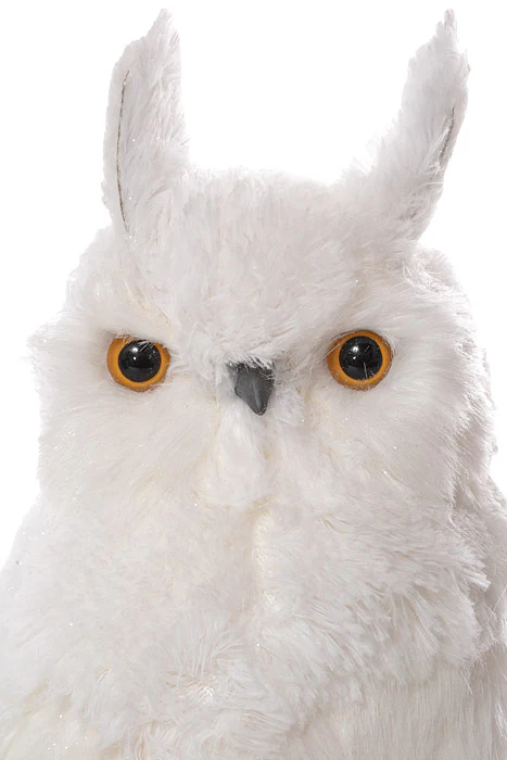 15" Feather White Owl White - Image 2