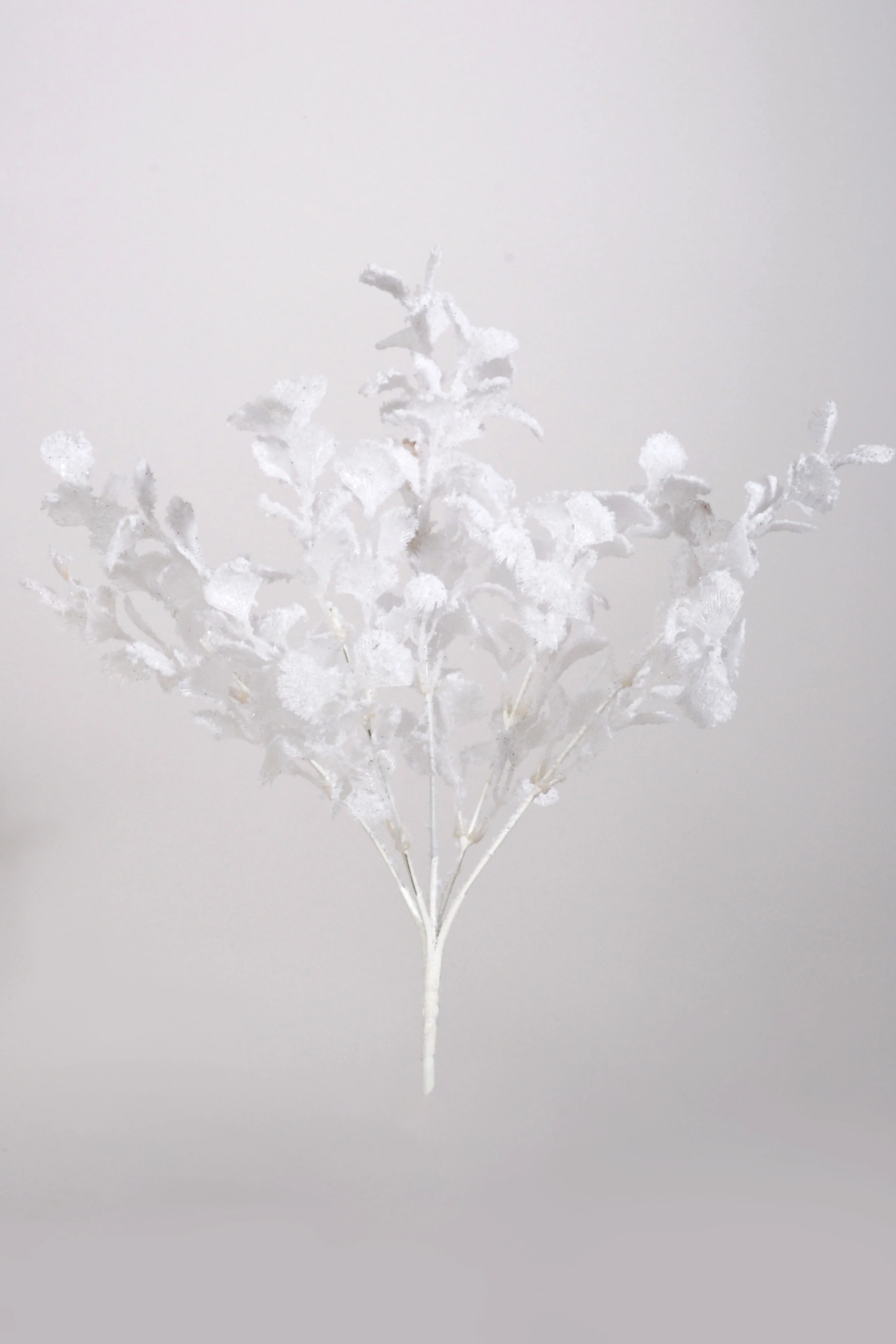 15'' Frosted Eucalyptus Spray White