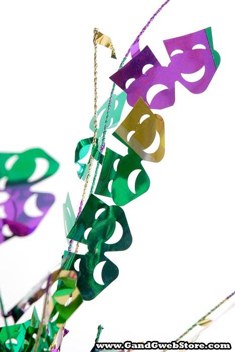 15" Mardi Gras Gleam And Burst Centerpiece - Image 2
