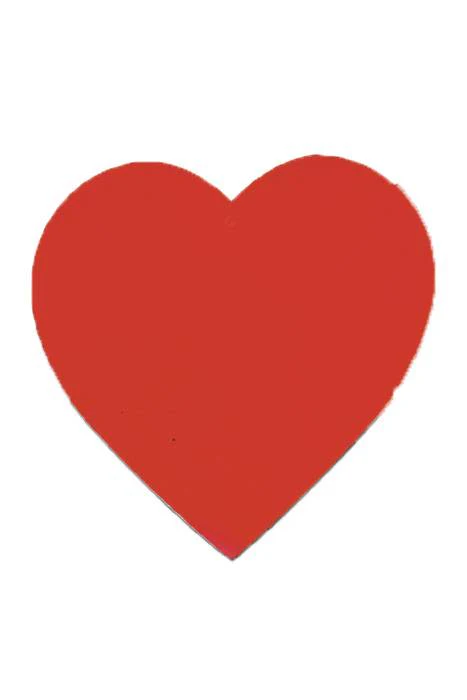 15" Printed Hearts Red Pkg/12