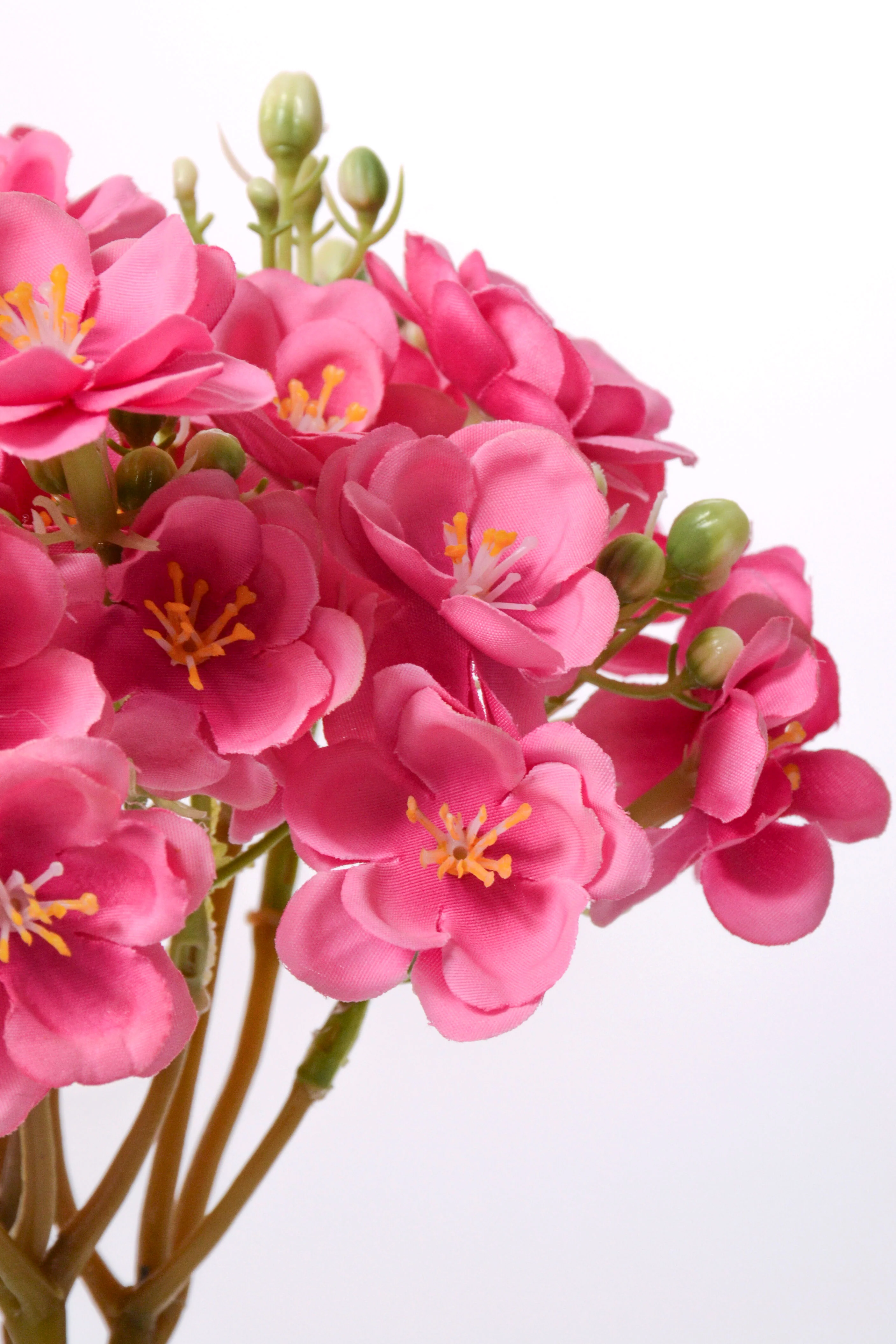 15" Silk Rose Amyrtle Bush Hot Pink - Image 2