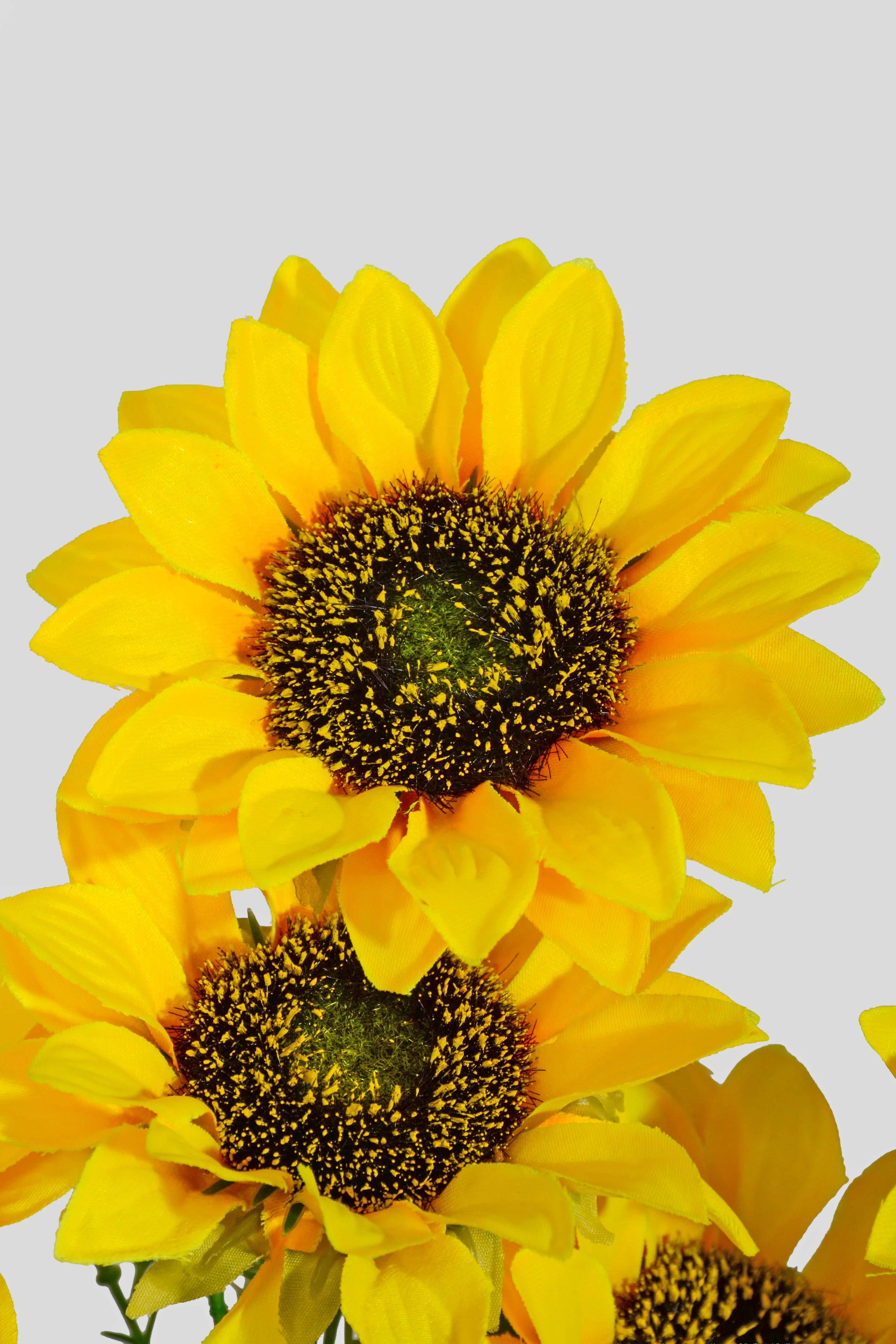 15" Silk Sunflower Bush Yellow - Image 2