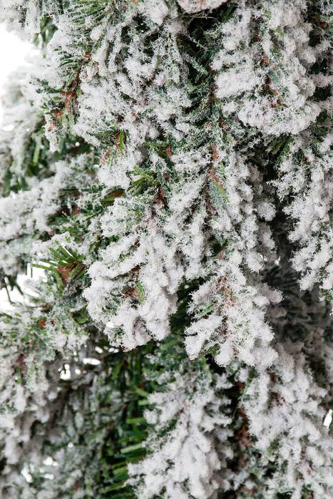 15" Snow Mini Pine Tree W/wood Stand - Image 2