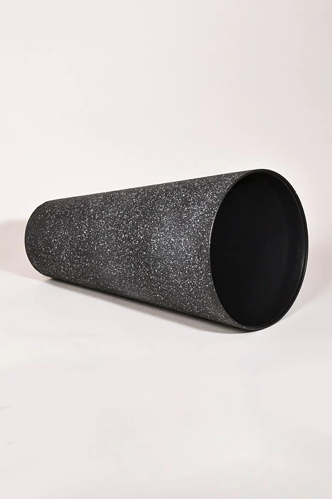 15" X 29" Tall Round Planter Black - Image 3