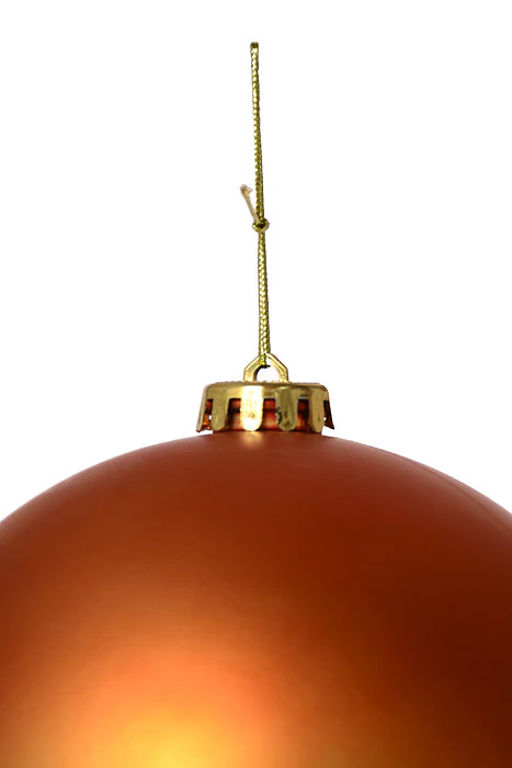 150Mm Matte Plastic Ball Ornament Copper - Image 2