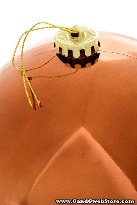150mm Shiny Plastic Ball Chocolate - Image 2
