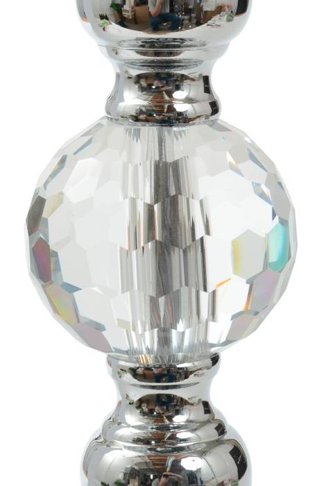16"/18.5"/21.25" Candle Holder W/crystal Silver - Image 4