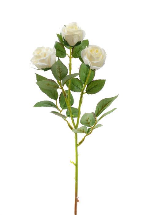 16.5" Silk Rose Spray Cream/White