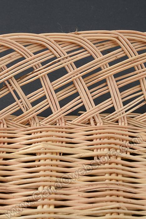 16.5" X 13.5" X 3.5" Rectangular Willow Tray Natural - Image 2