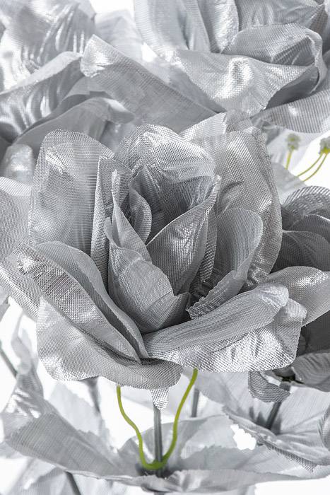 16" Printing Rose Bush Silver - Image 2