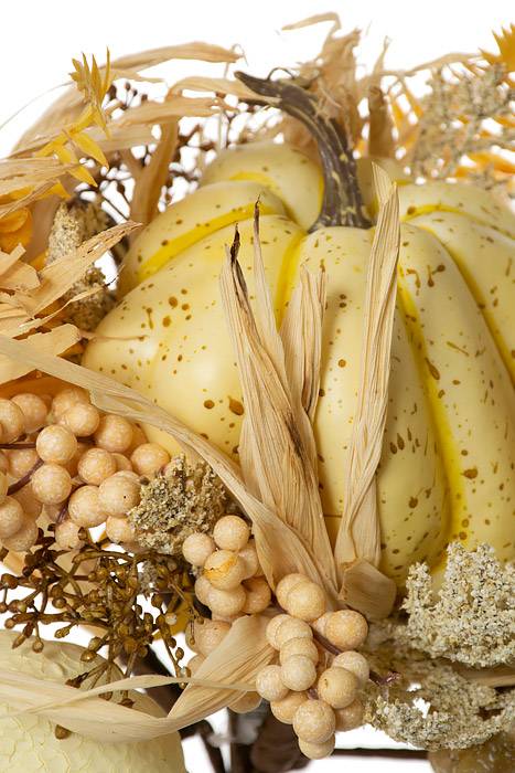 16" Pumpkin Corn Husk Natural - Image 2