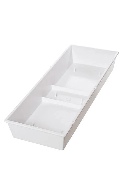 16" Rectangle Container White