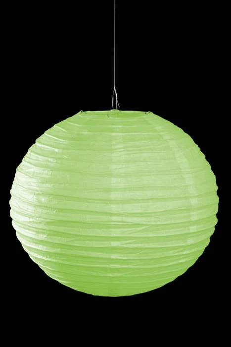 16" Round Paper Lantern Apple Green