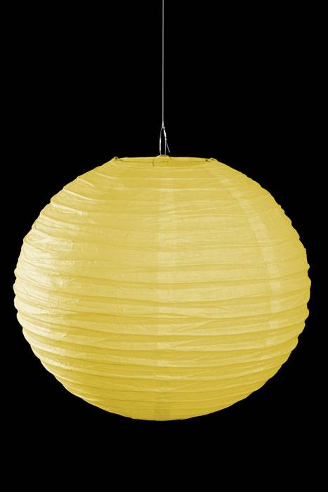 16" Round Paper Lantern Yellow