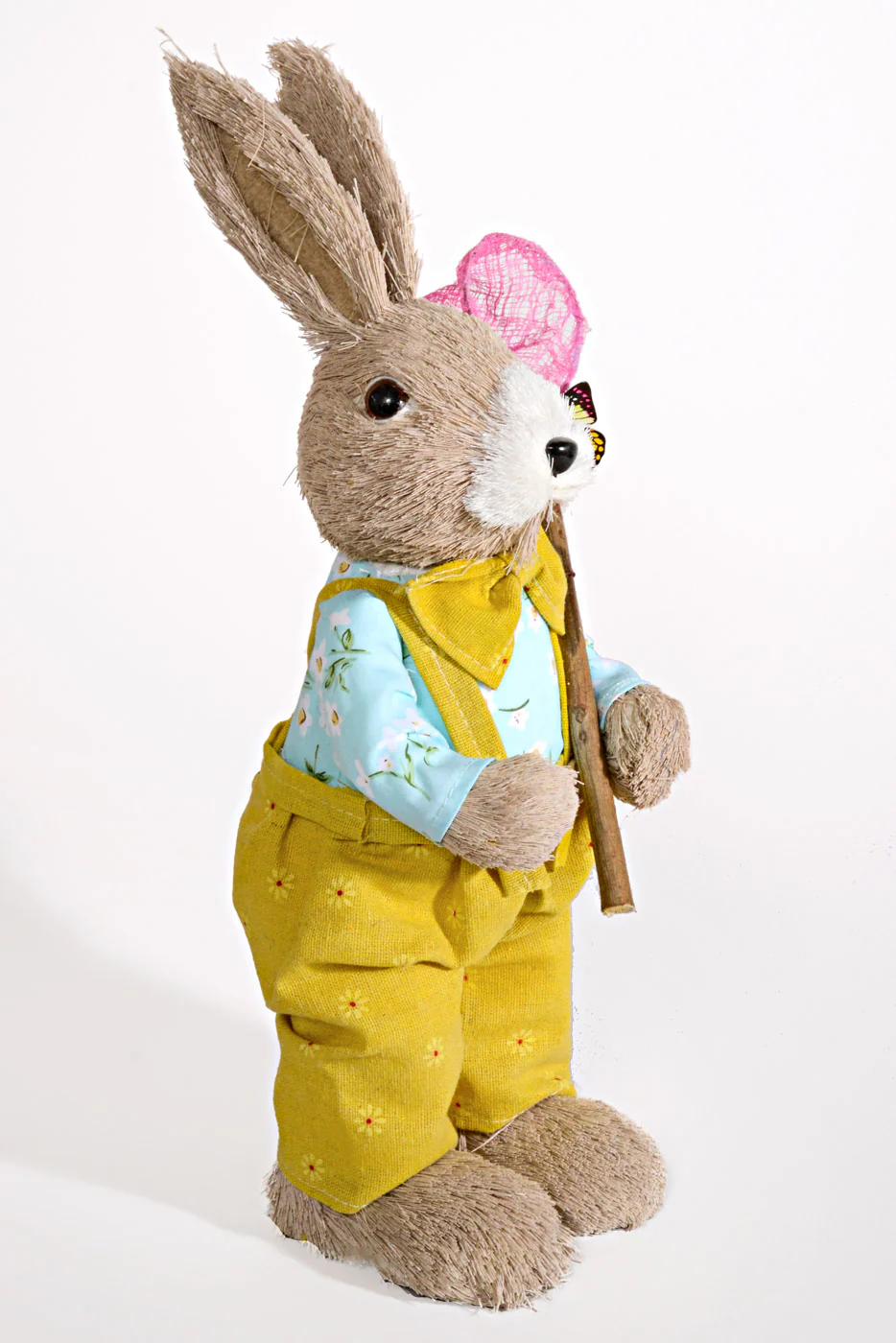 16'' Straw Rabbit Yellow/Light Green Set/2 - Image 7