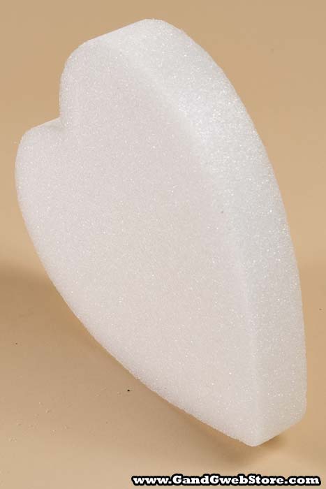 16" White Solid Heart Ea - Image 2