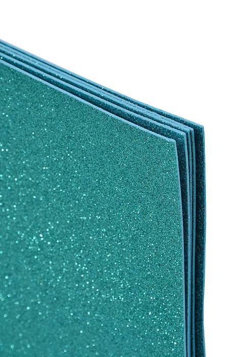 16 X 24" Eva Glitter Foam Large Sheets Teal Pkg/5 - Image 2