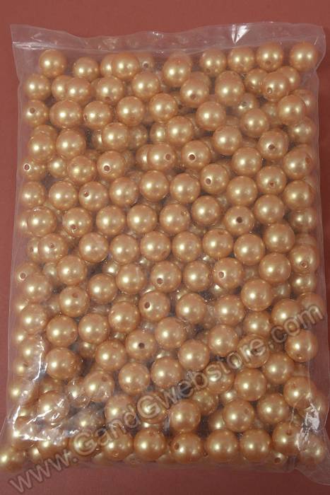16mm Abs Pearl Beads Gold Pkg(500g) - Image 2