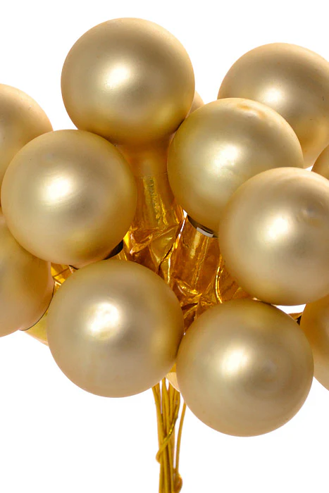 16Mm Matte Glass Ball Ornament Gold Pkg/288 - Image 2