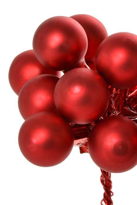 16Mm Matte Glass Ball Ornament Red Pkg/288 - Image 2