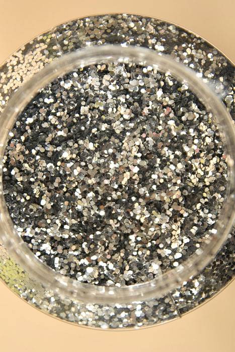 16oz X 0.035" Glitter  Silver