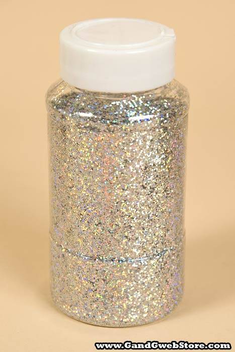 16oz X 0.035" Laser Glitter Silver/iridescent - Image 2