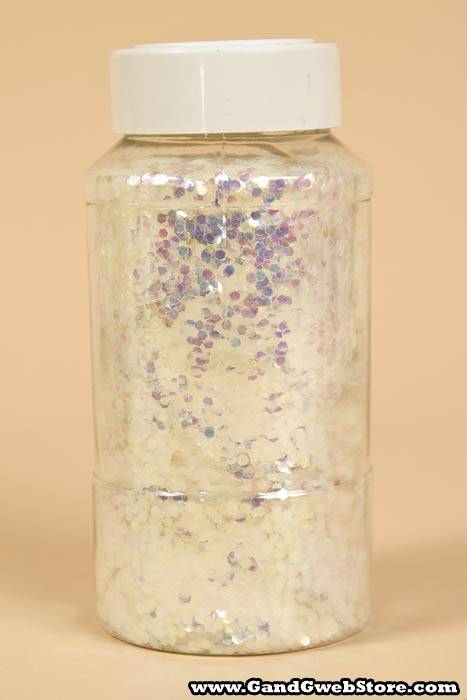 16oz X 0.125" Crystallina Glitter White/iridescent - Image 2