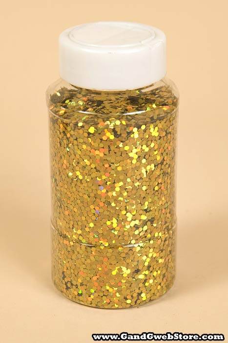 16oz X 0.125" Laser Glitter Gold/iridescent - Image 2
