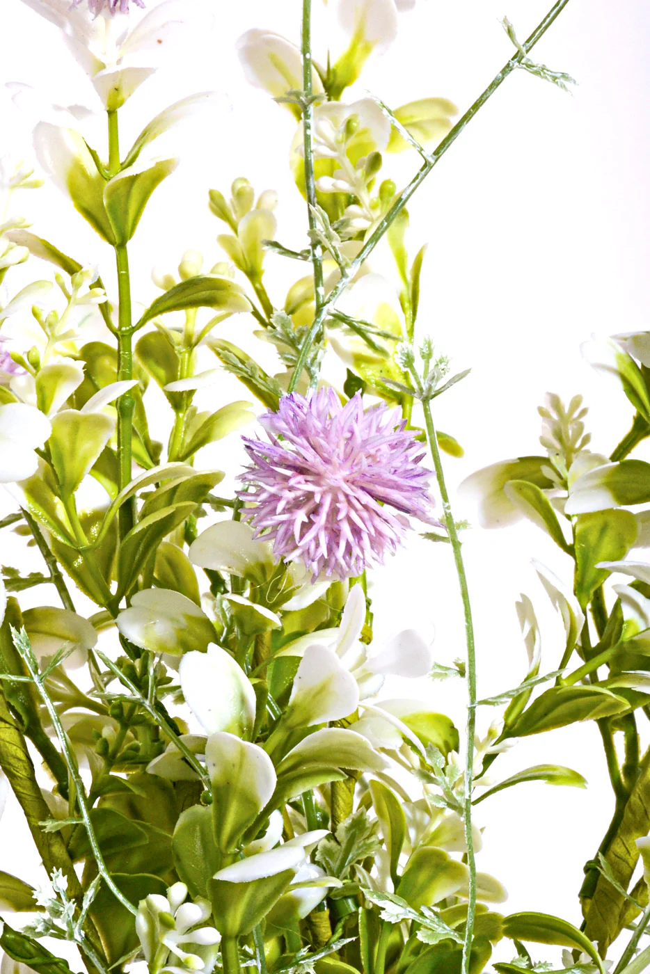 17.5'' Artificial Mixed Thistle Bush Lavender - Image 2
