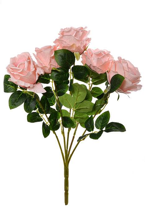 17.5'' Silk Rose Bush Two Tone Pink