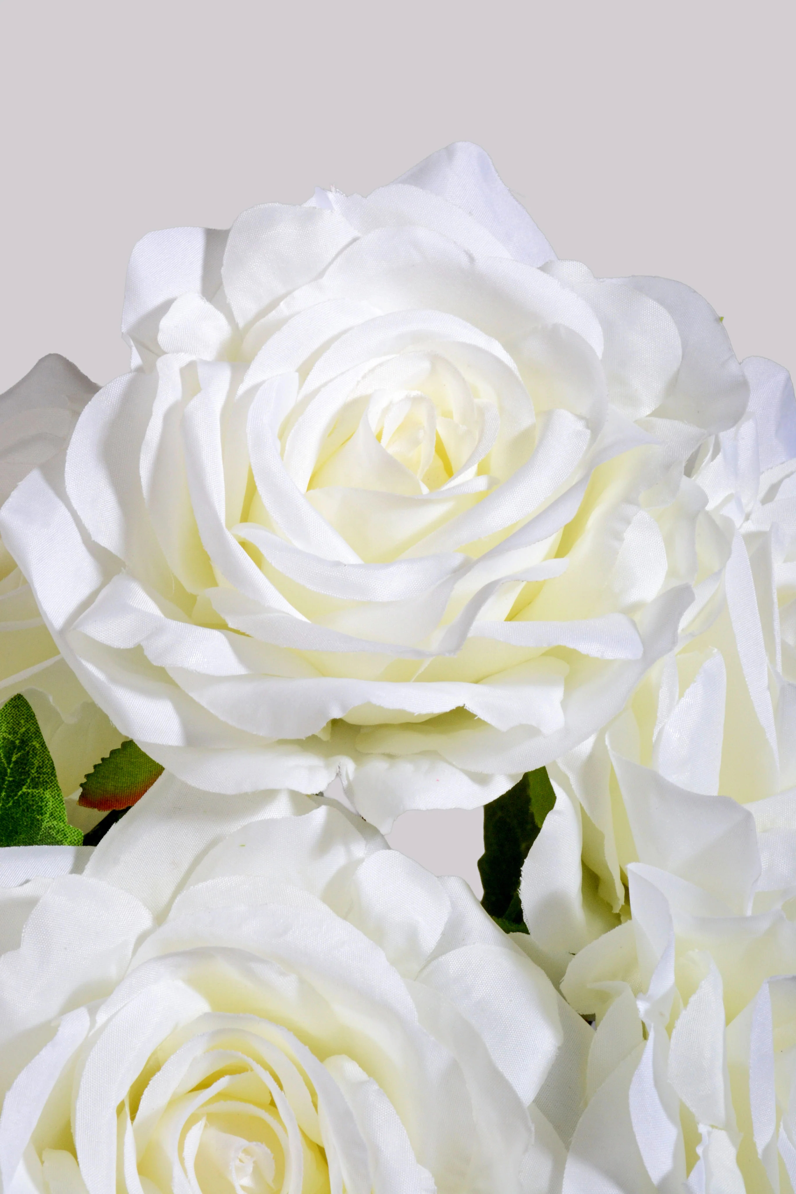 17.5" Silk Rose Bush White - Image 2