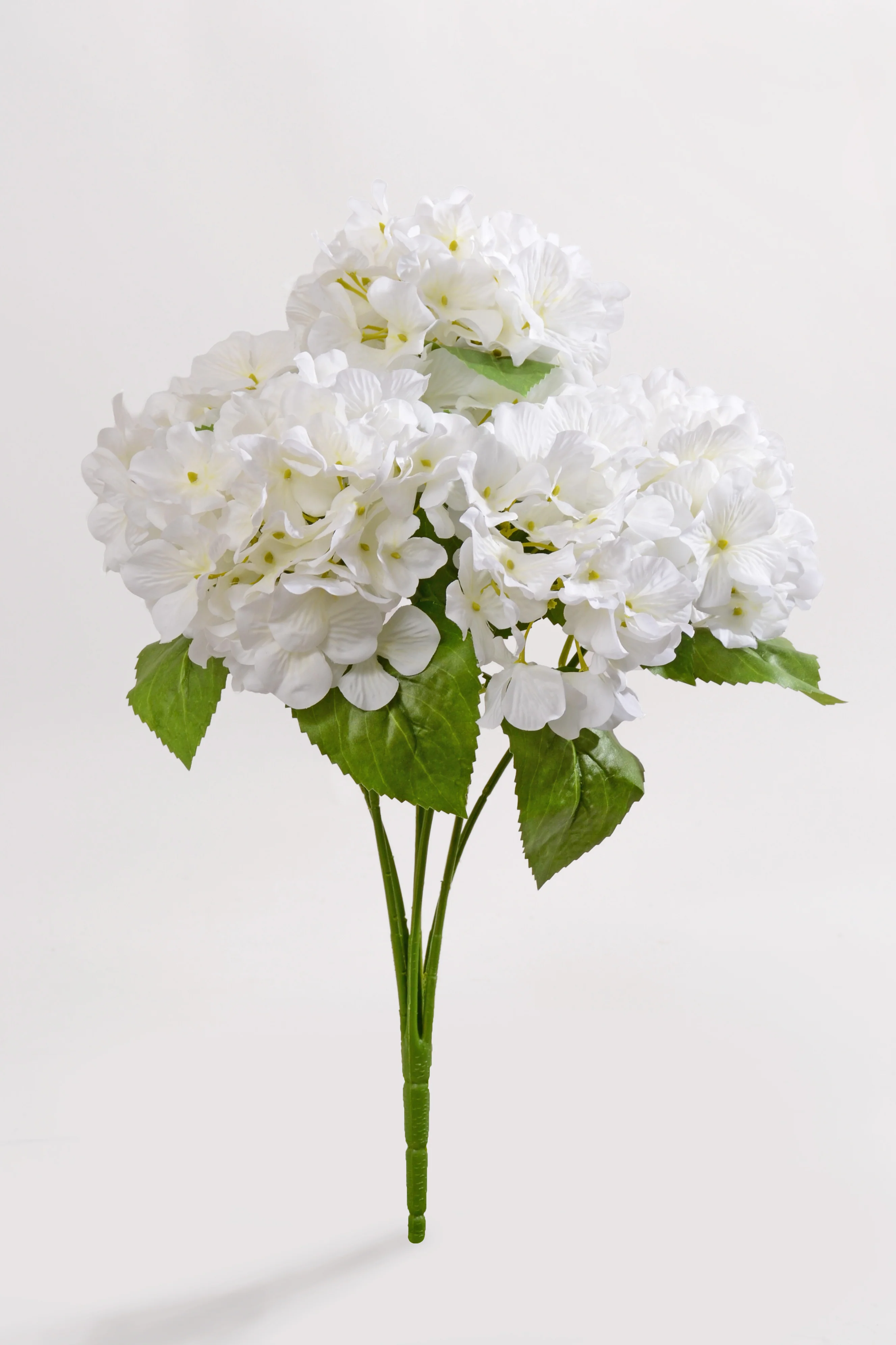 17.5" Uv Silk Protect Hydrangea Bush White
