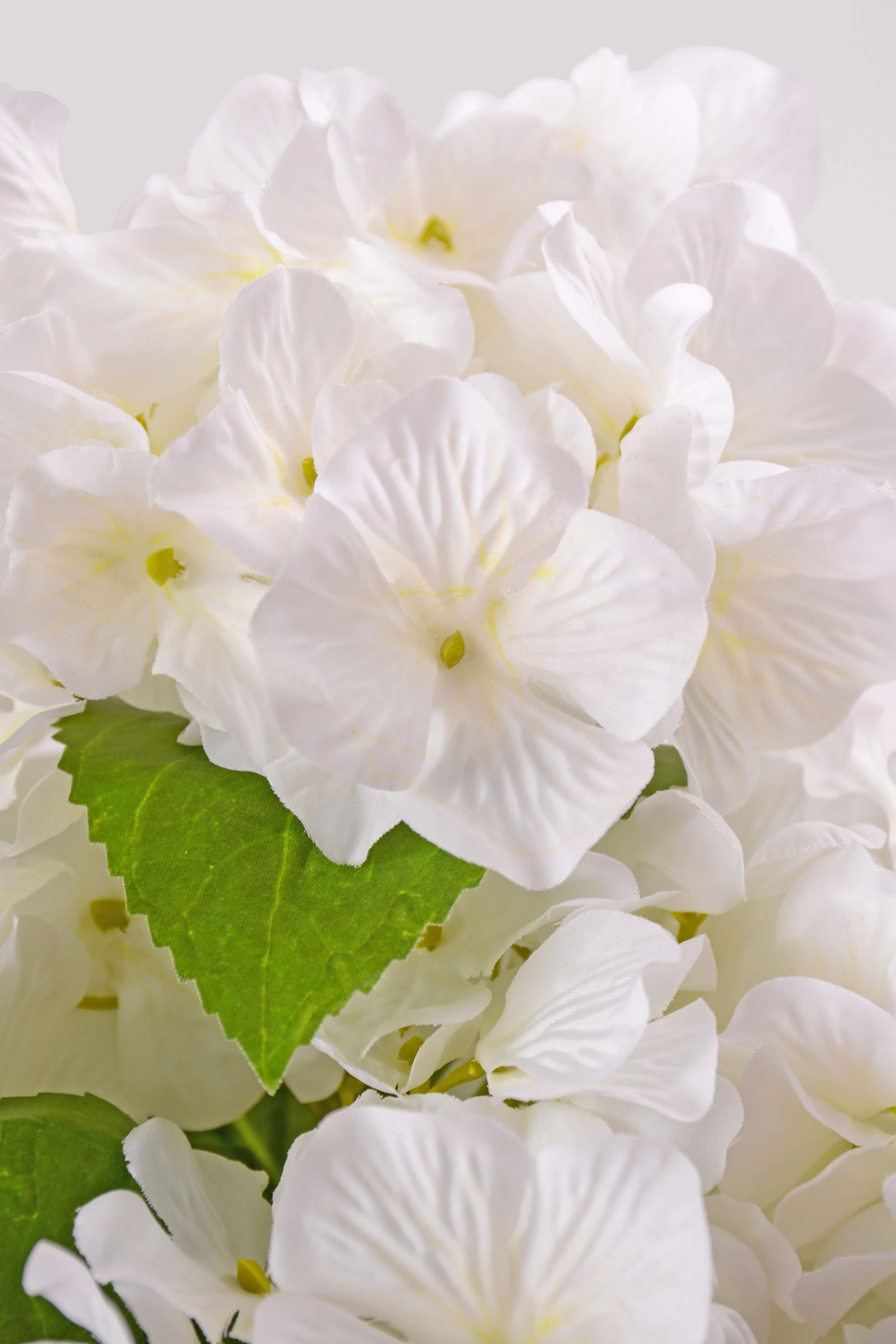 17.5" Uv Silk Protect Hydrangea Bush White - Image 2