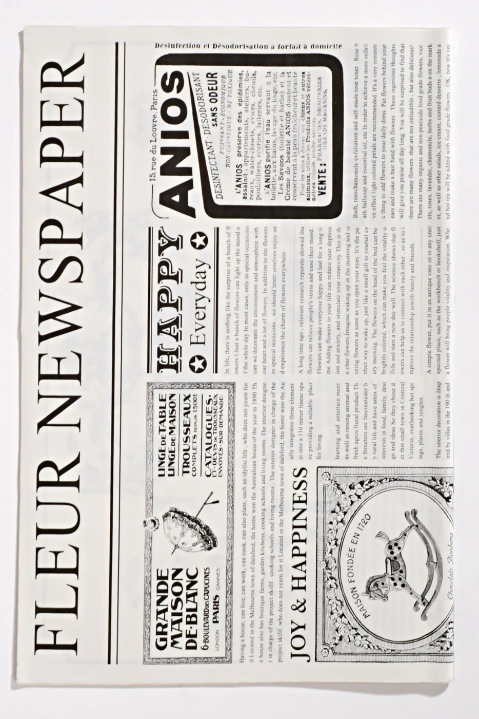 17.5'' X 23.5'' Vintage Newspaper Sheet Black/White Pkg/10 - Image 4