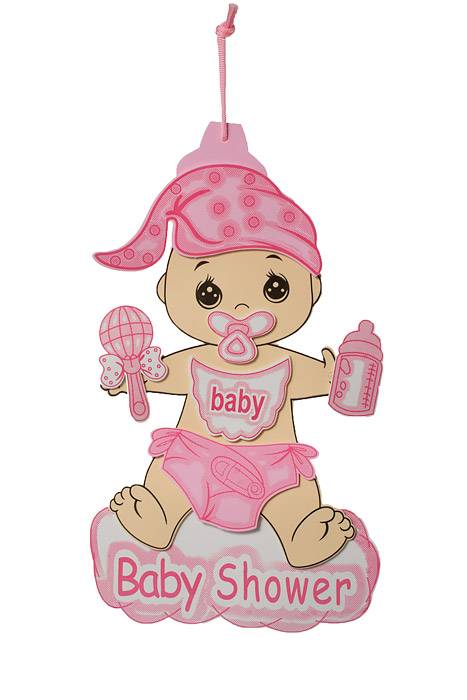 17" Baby Foam Sign  Pink Pkg/3