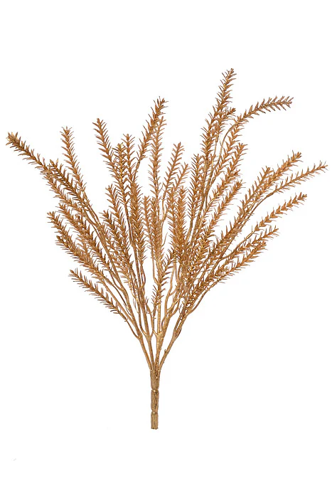 17" Metallic Pine Bush Gold