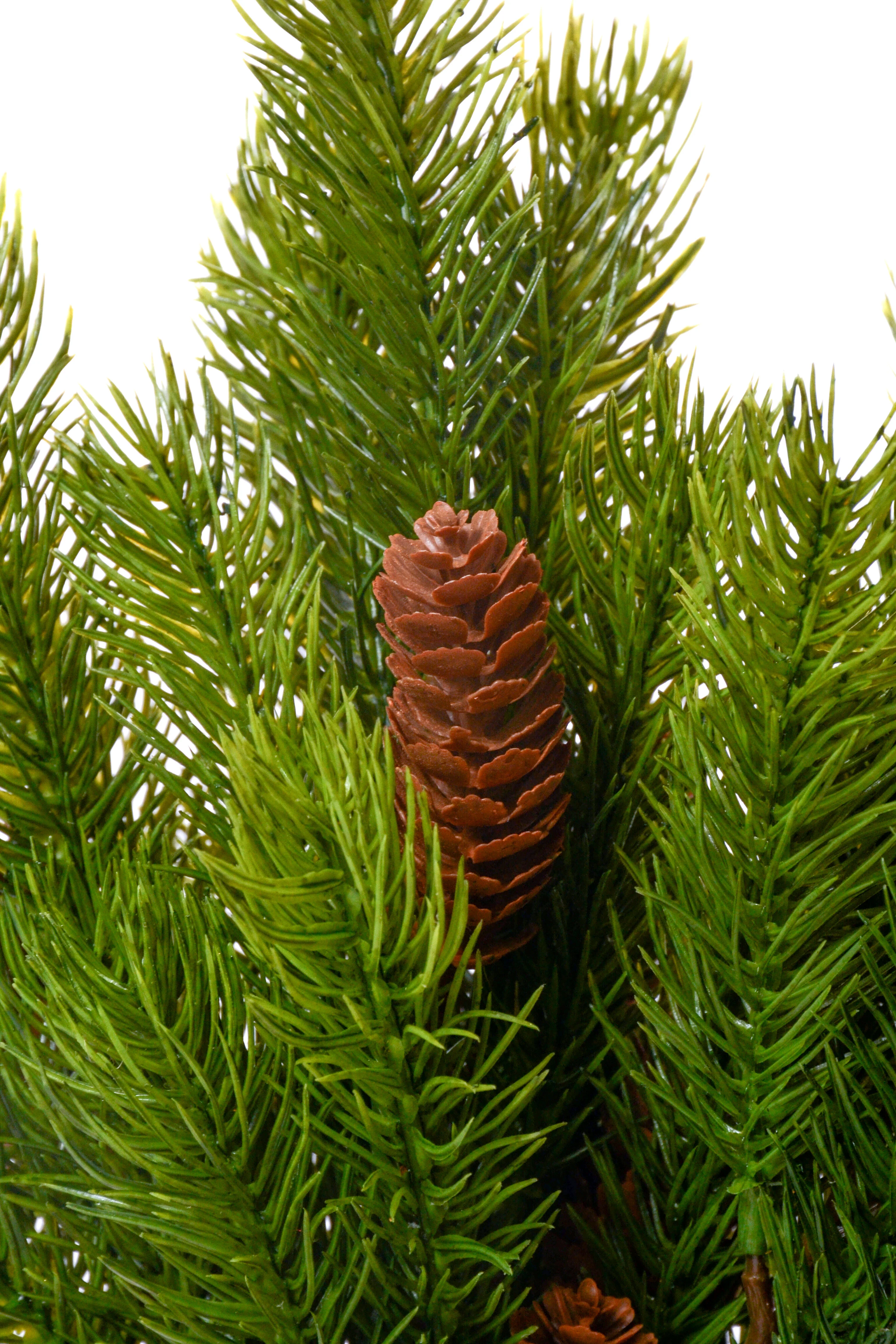 17'' Pine Pick With Pinecone Pkg/5 Green - Image 2