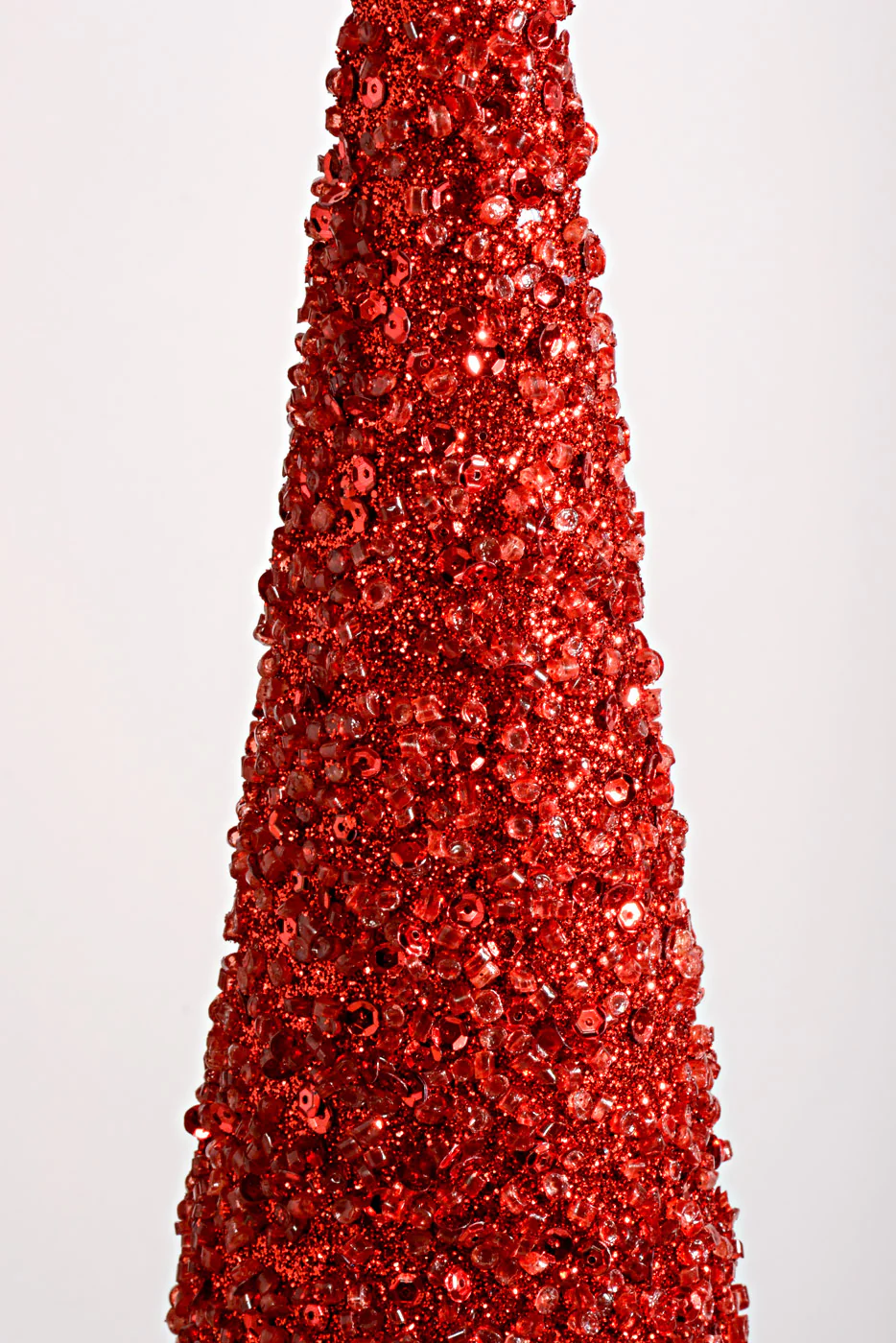 18''/24''/30'' Sequin/Bead Cone Tree Red Set/3 - Image 3