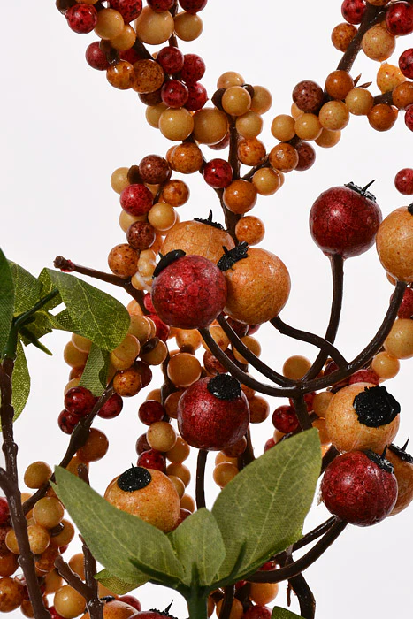 18" Artificial Mixed Berries Pick Red/Green - Image 2