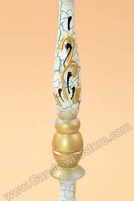 18" Man Mask W/stick Gold/red - Image 3