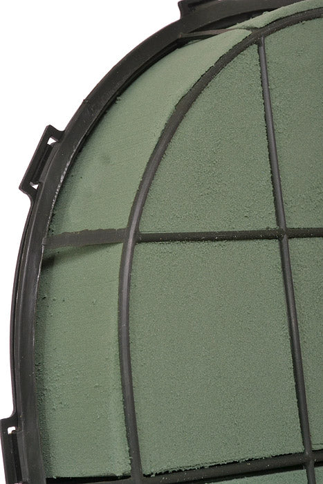 18" Oasis Foam Solid Plastic Heart Green - Image 2