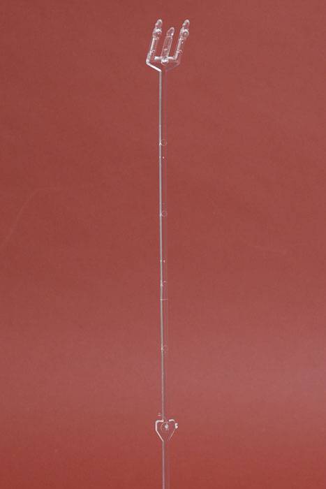 18" Plastic Candlelite Cardette Holder Clear Pkg/100