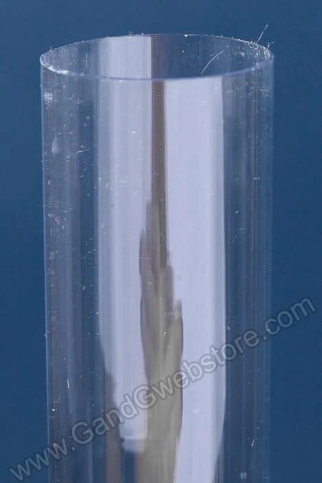 18" Plastic Cylinder Tube Clear Pkg/6 - Image 2
