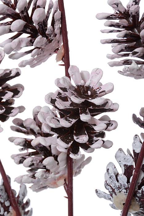 18" Plastic Pine Cone Spray - Image 2